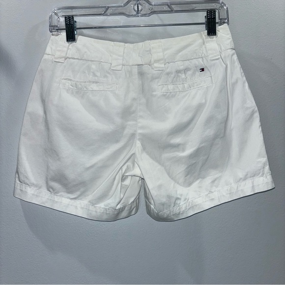 Tommy Hilfiger White Cotton Shorts | Size 0 - Picture 5 of 10
